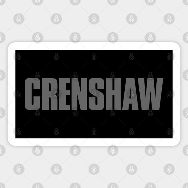 Crenshaw Magnet by RetroCheshire